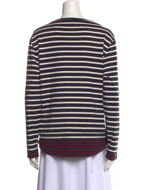 Burberry Striped Square Neckline Top