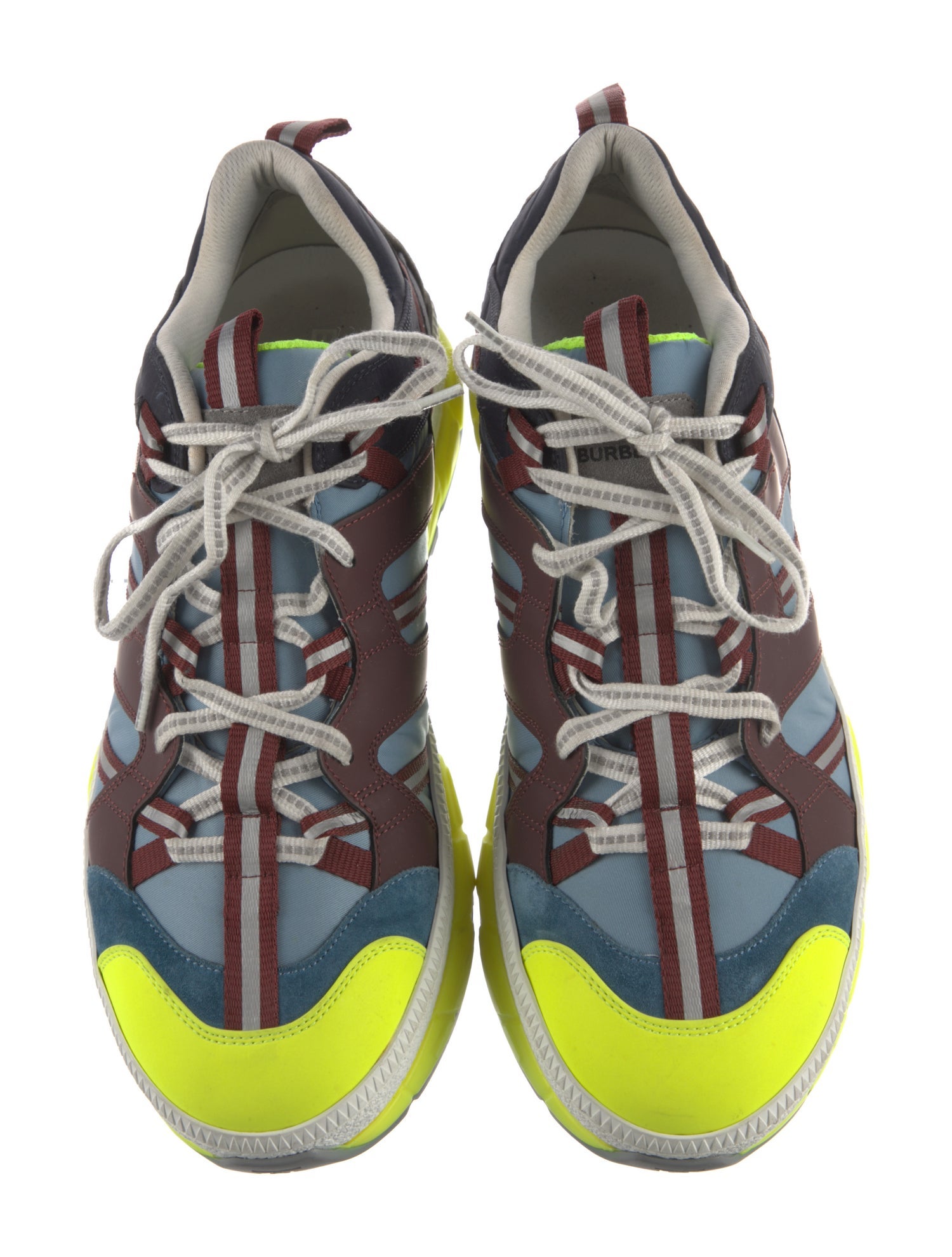 Burberry Colorblock Pattern Chunky Sneakers