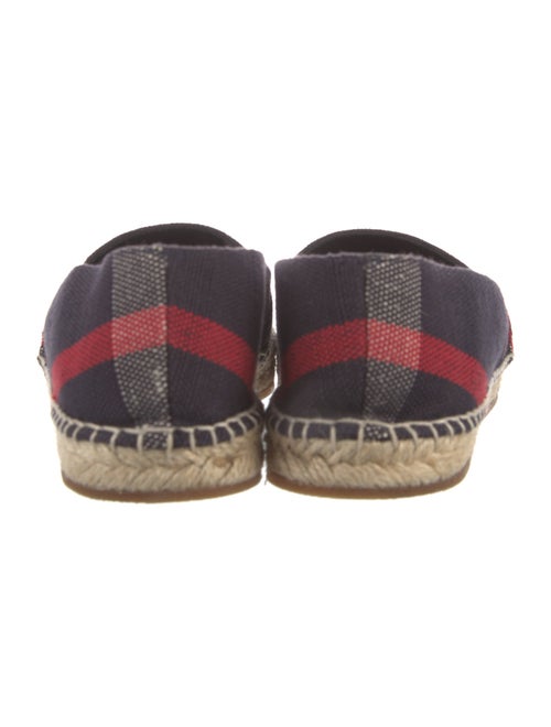 Burberry Canvas Plaid Print Espadrilles