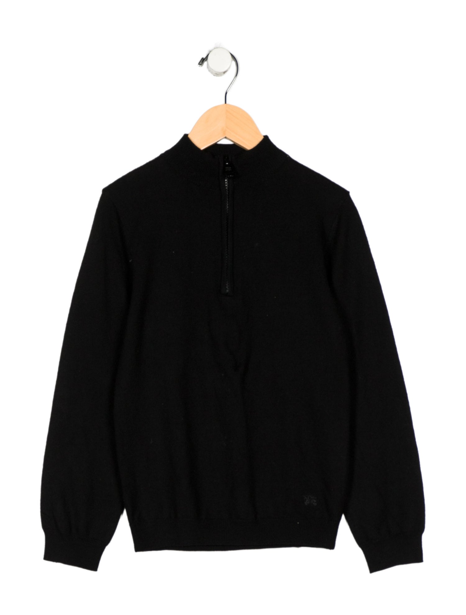 Burberry Boys' Wool Quarter Zip Sweater