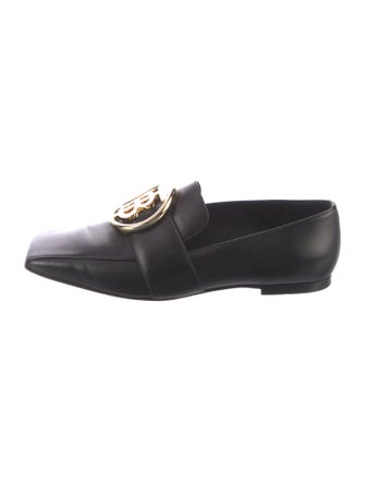 Burberry TB Monogram Leather Loafers