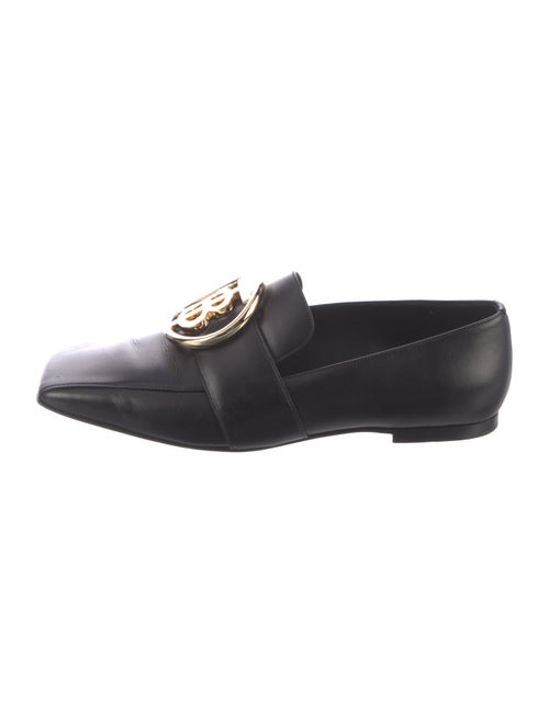 Burberry TB Monogram Leather Loafers