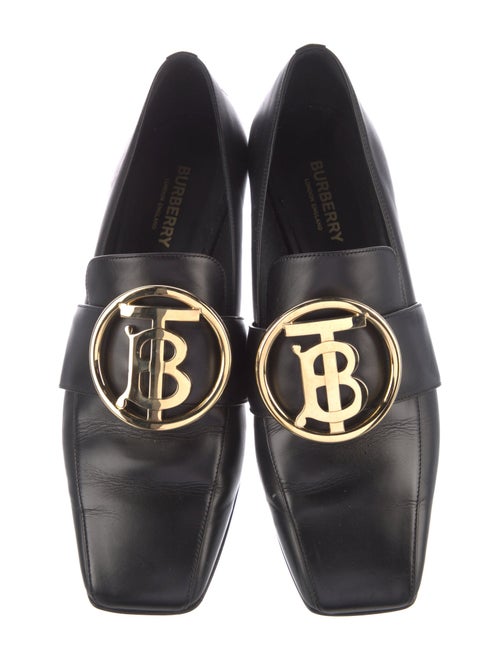 Burberry TB Monogram Leather Loafers