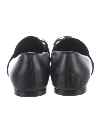Burberry TB Monogram Leather Loafers