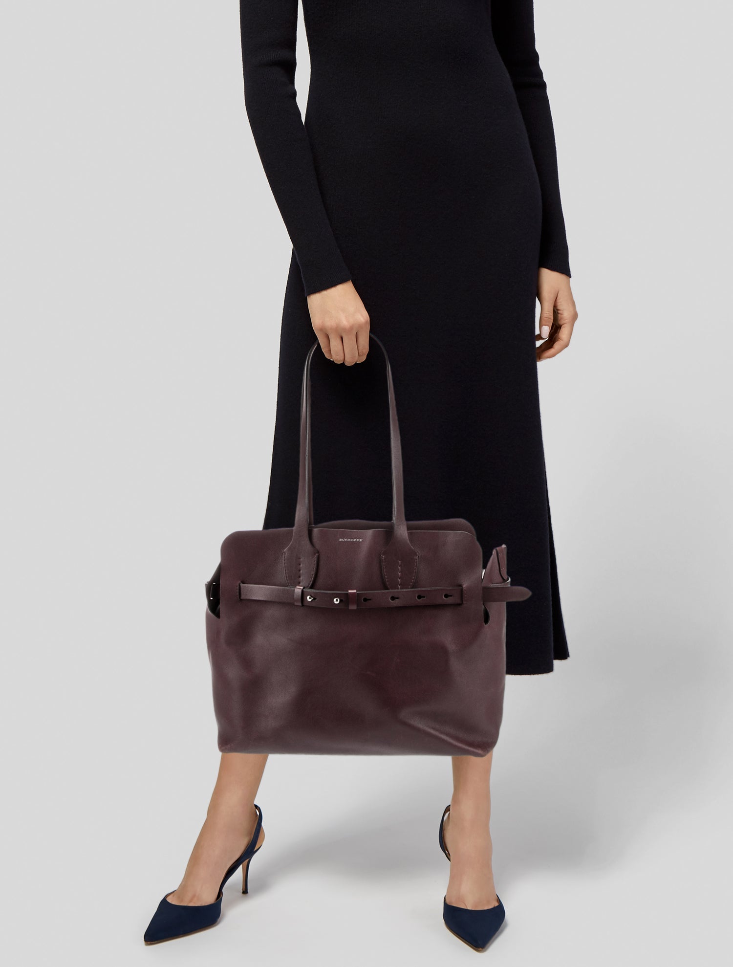 Burberry Leather Soft Belt Tote