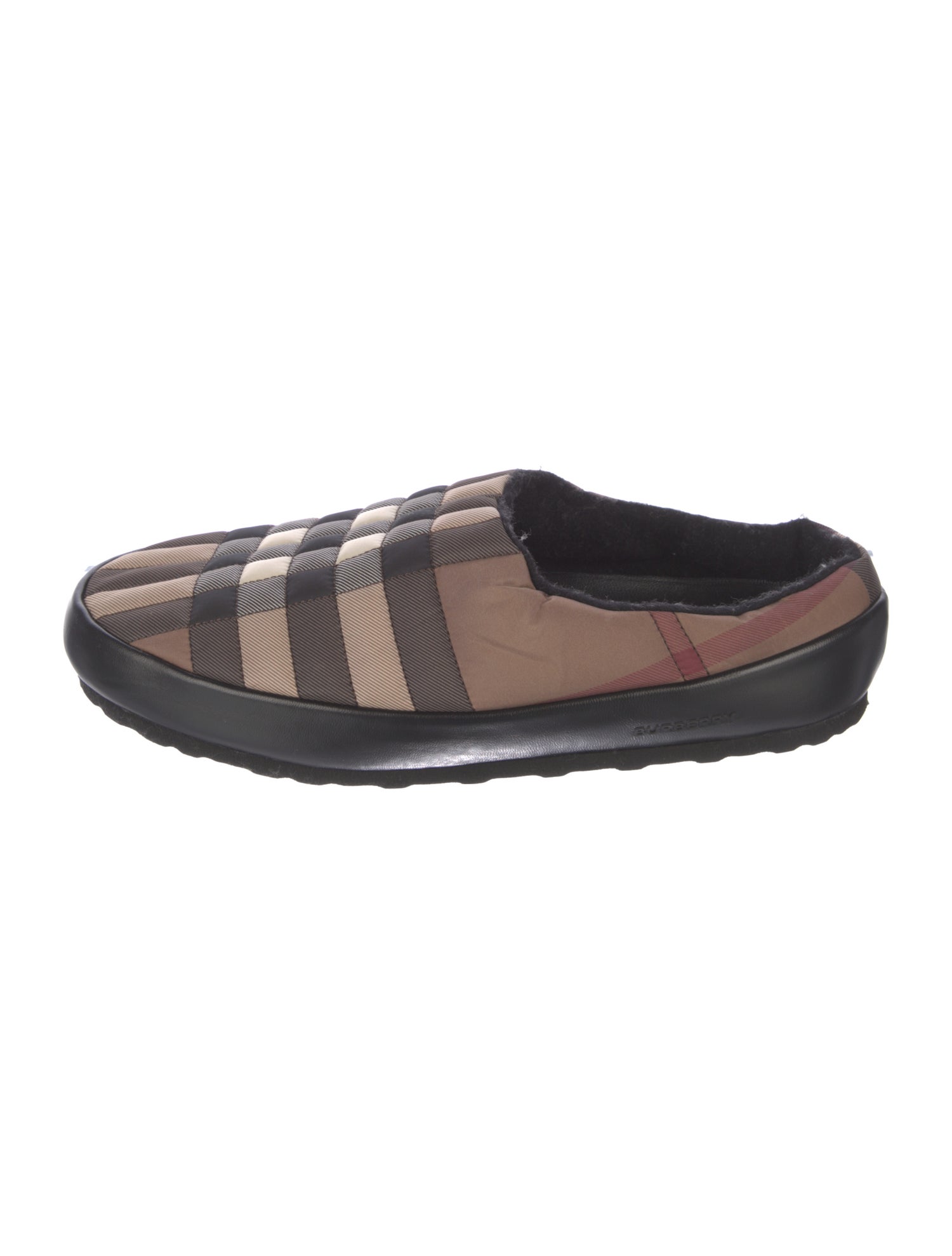 Burberry Nova Check Pattern Nylon Loafers
