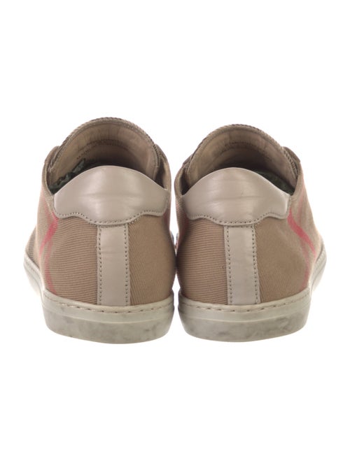 Burberry Nova Check Pattern Canvas Sneakers