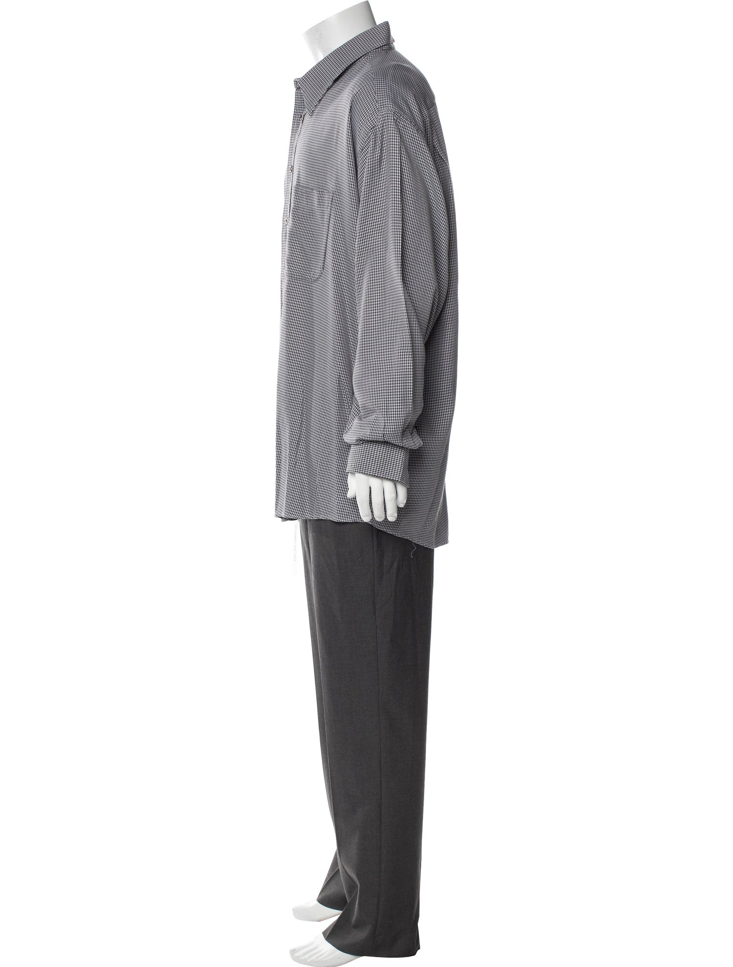 Burberry London Plaid Print Long Sleeve Dress Shirt