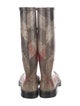 Burberry Super Nova Check Pattern Rubber Rain Boots