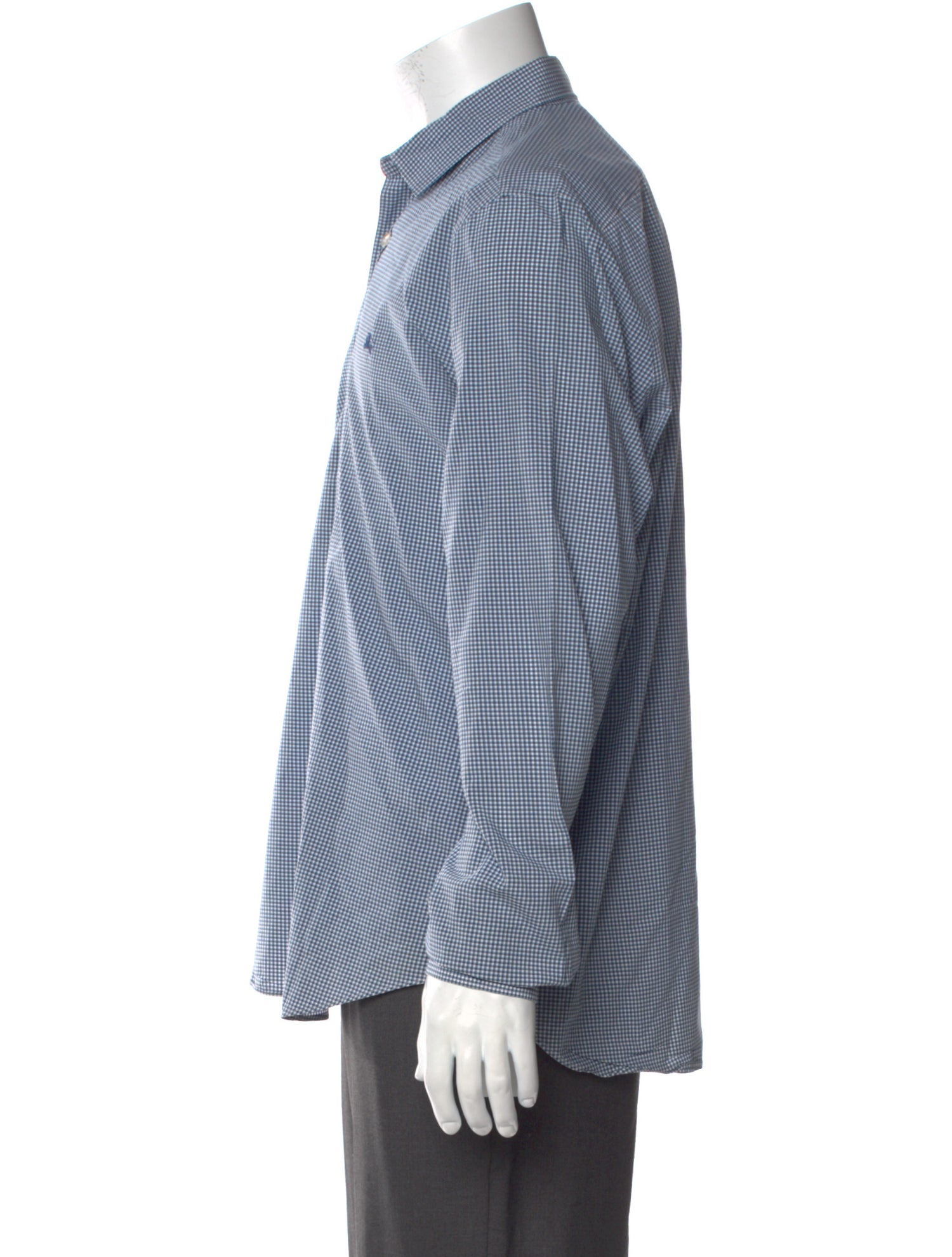 Burberry Brit Plaid Print Long Sleeve Dress Shirt