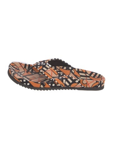 Burberry Sandals TB Monogram Printed Flip Flops EU 46 | 13