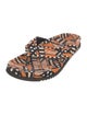 Burberry TB Monogram Printed Flip Flops