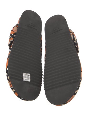Burberry TB Monogram Printed Flip Flops