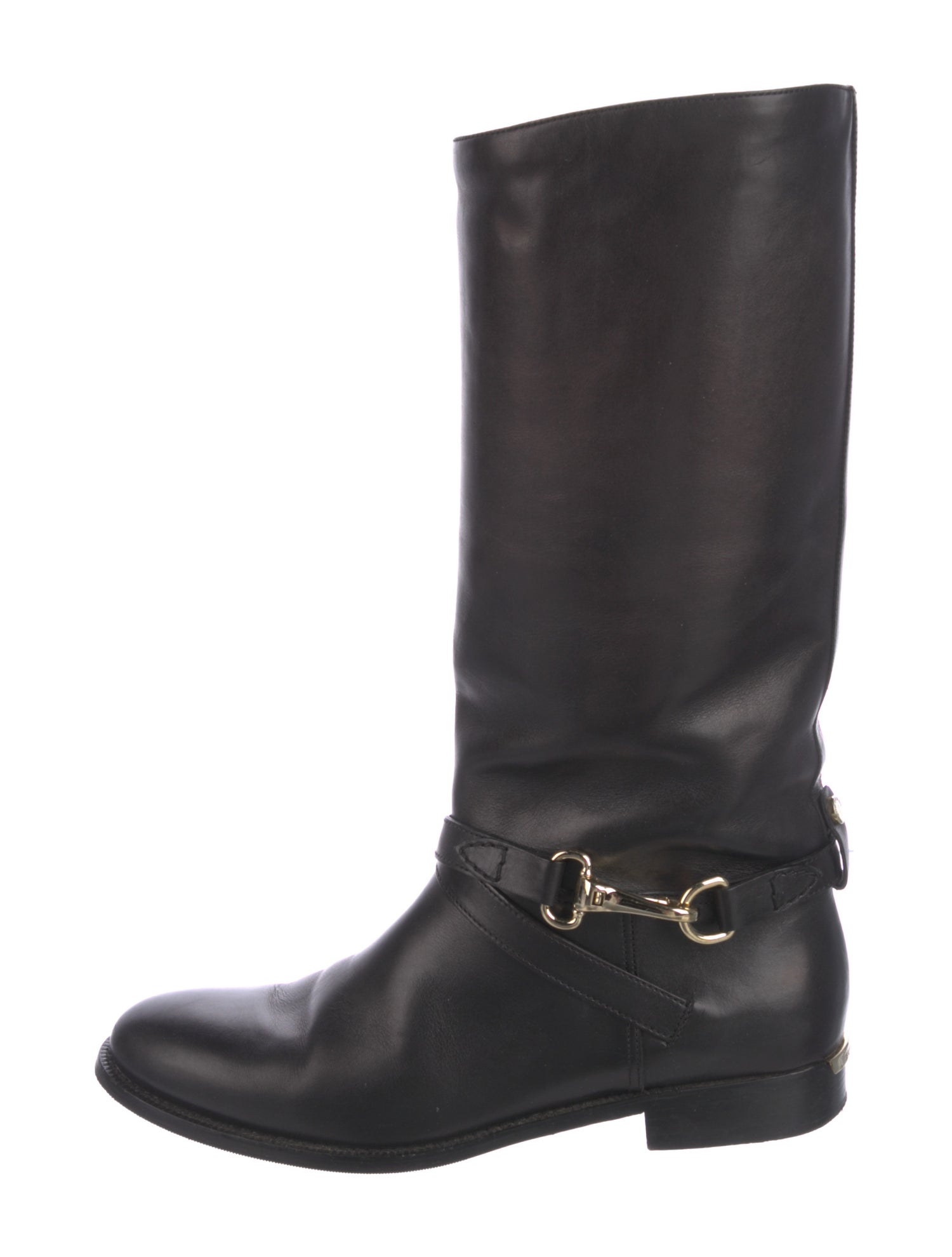 Burberry Leather Riding Boots