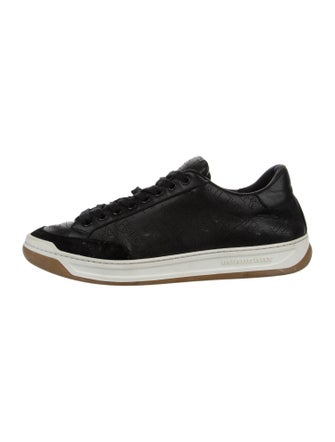 Burberry House Check Pattern Leather Sneakers