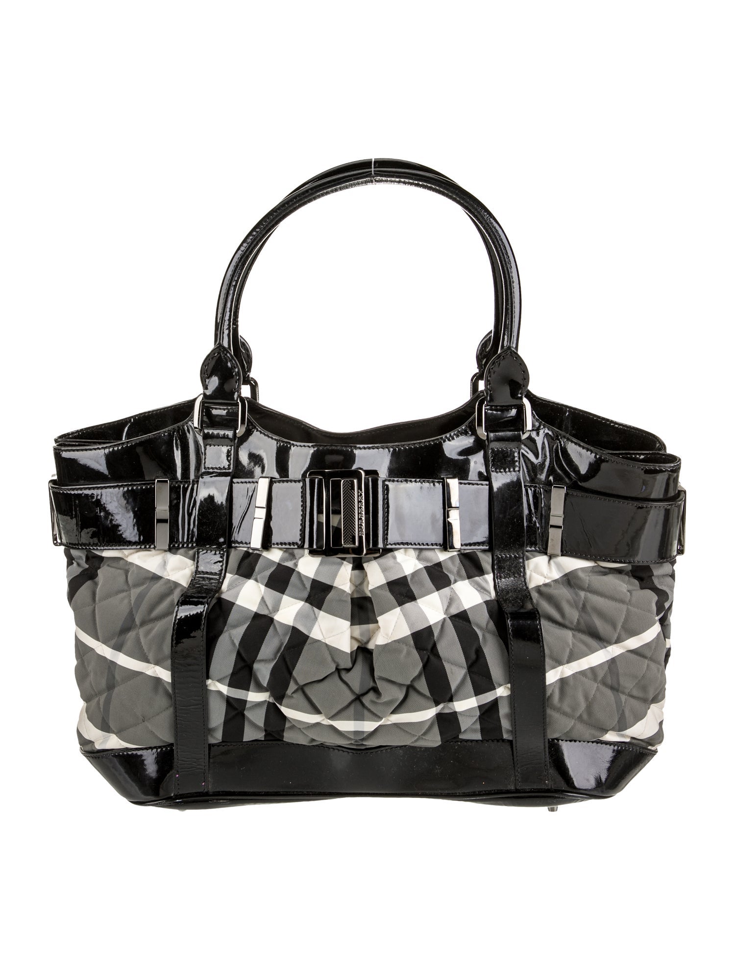 Burberry Nylon Top Handle Bag