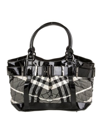 Burberry Nylon Top Handle Bag