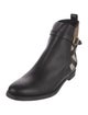 Burberry Nova Check Pattern Leather Chelsea Boots