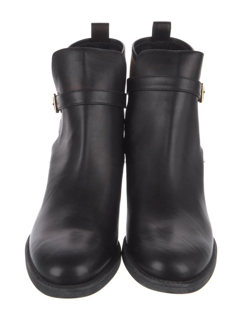 Burberry Nova Check Pattern Leather Chelsea Boots