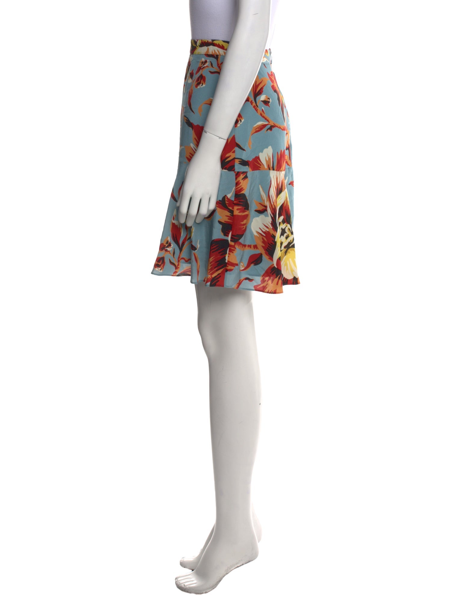 Burberry Silk Mini Skirt