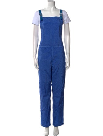 Burberry Nylon Square Neckline Jumpsuit