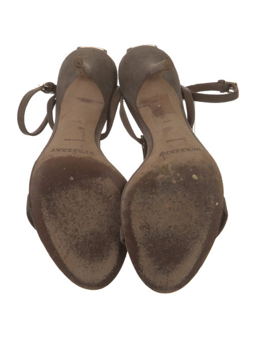 Burberry Suede T-Strap Sandals