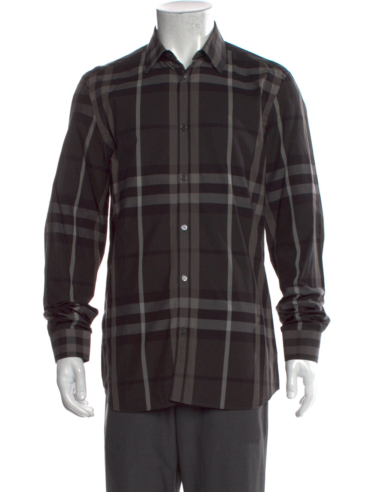Burberry London Nova Check Pattern Long Sleeve Shirt