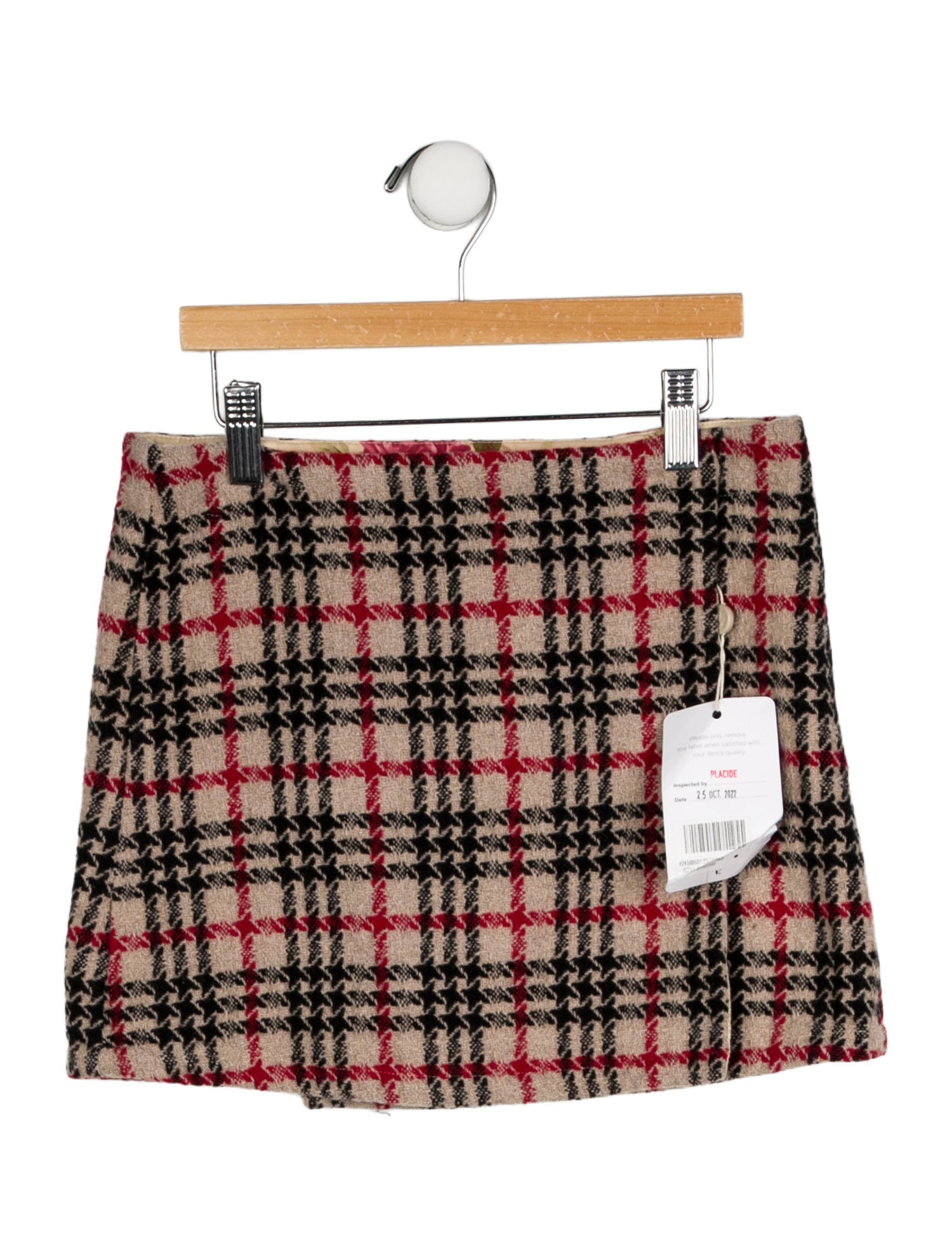 Burberry Girls' Check Mini Skirt