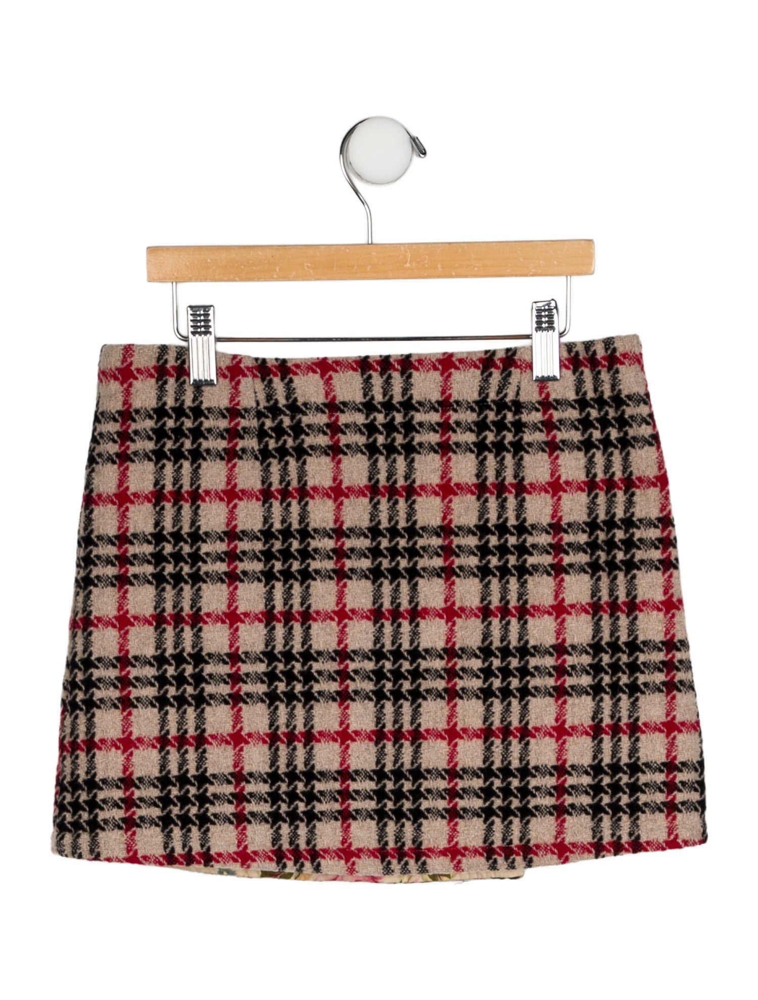 Burberry Girls' Check Mini Skirt