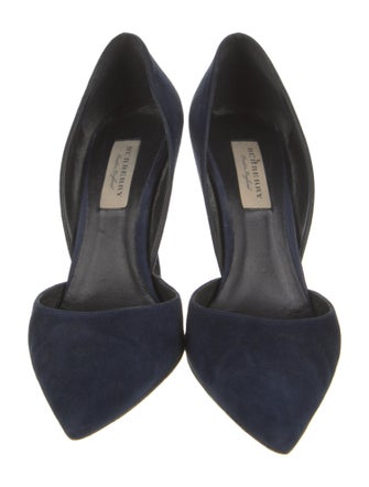 Burberry Suede D'Orsay Pumps