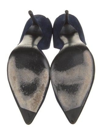 Burberry Suede D'Orsay Pumps