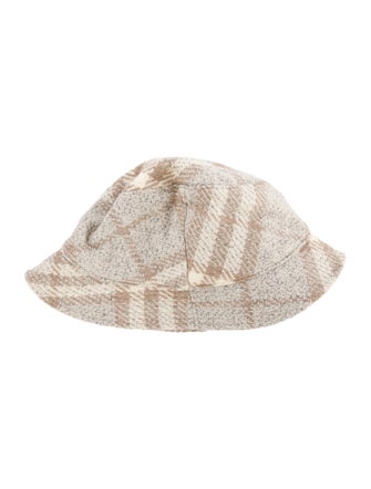 Burberry Neutral Pattern Wool Bucket Hat Size M
