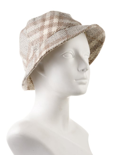 Burberry Neutral Pattern Wool Bucket Hat Size M