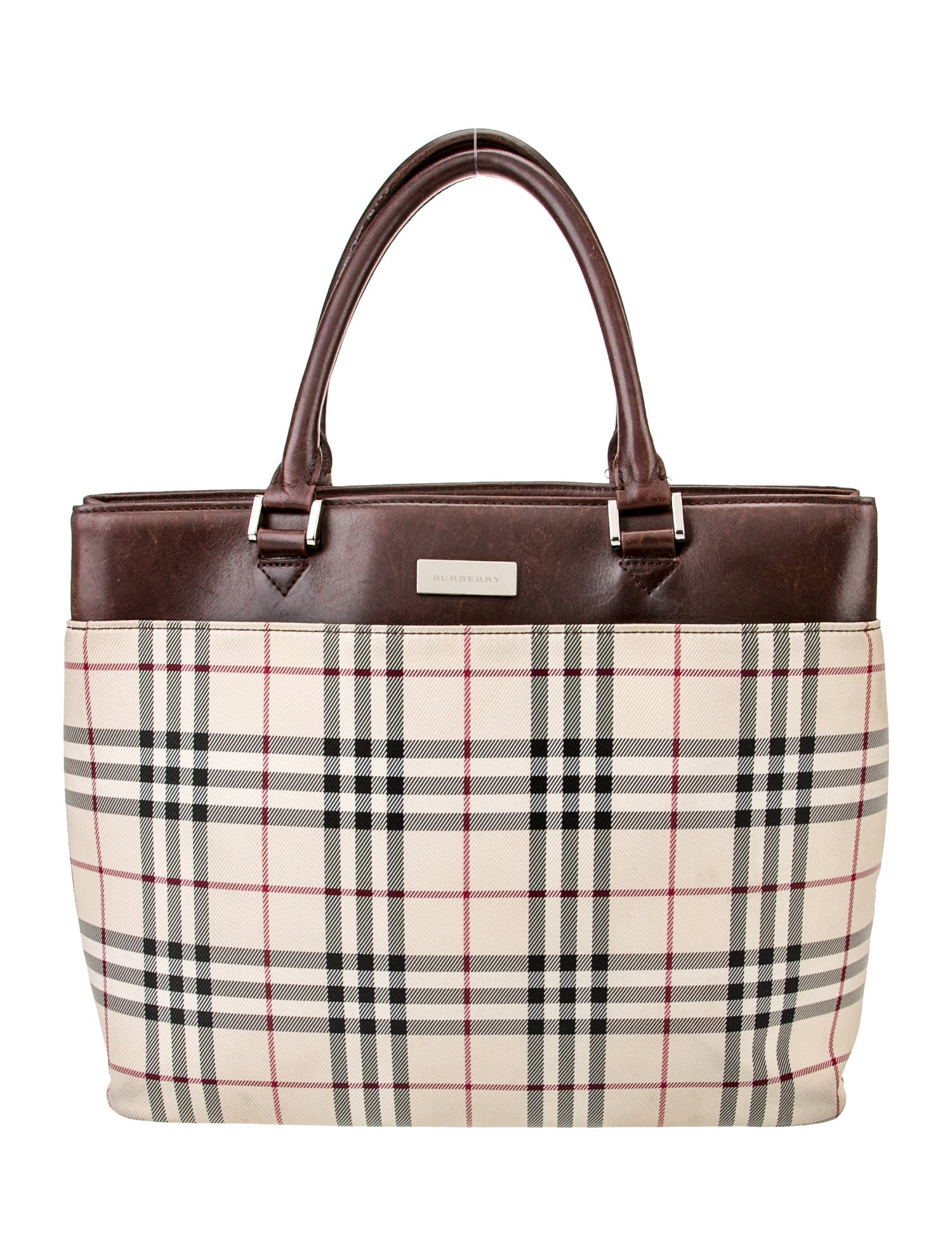 Burberry Canvas Top Handle Bag