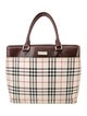 Burberry Canvas Top Handle Bag