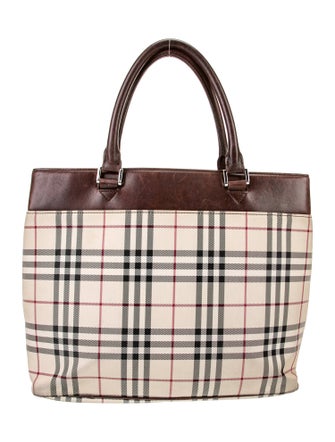 Burberry Canvas Top Handle Bag