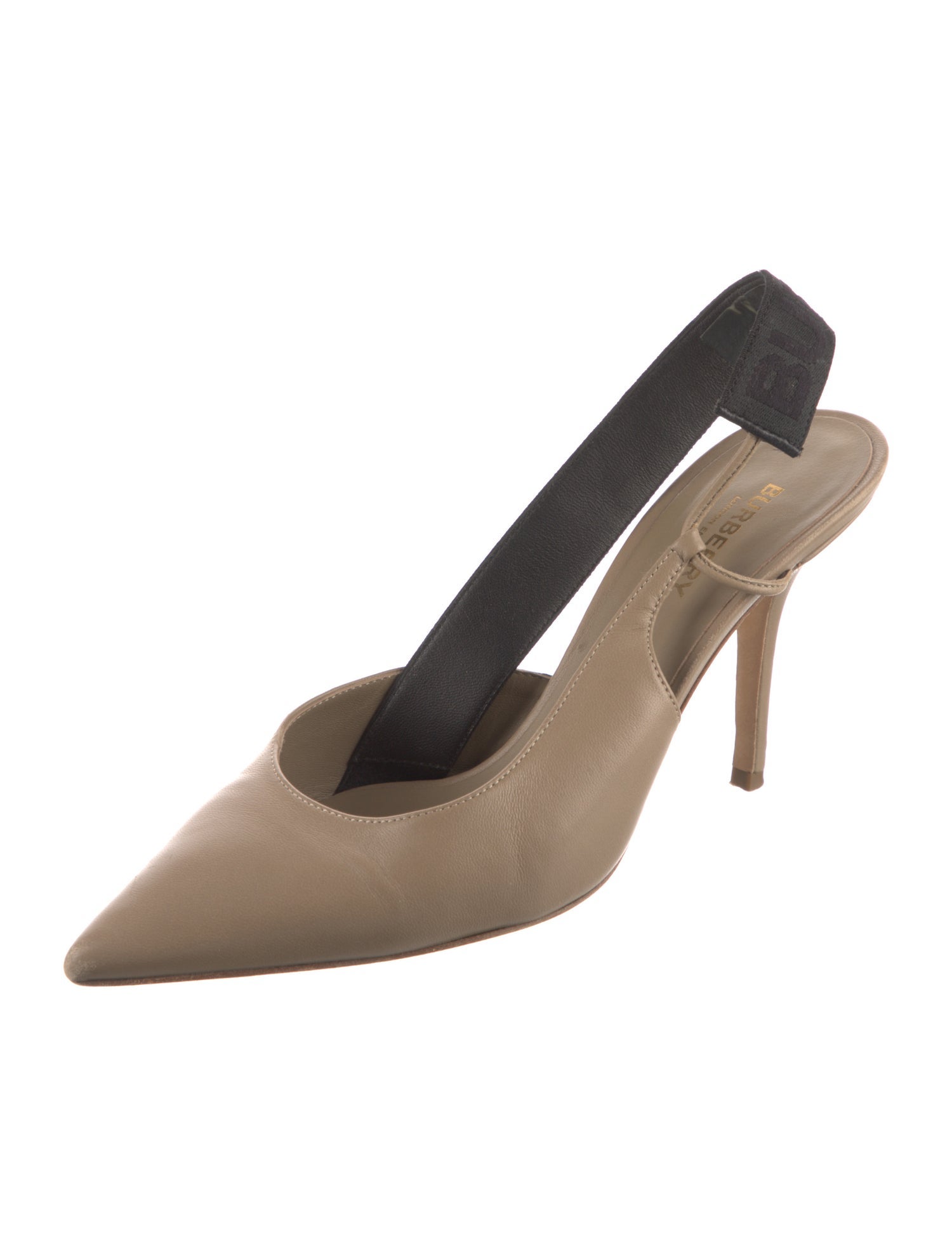 Burberry Leather Slingback Pumps