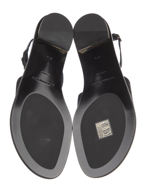 Burberry Suede T-Strap Sandals