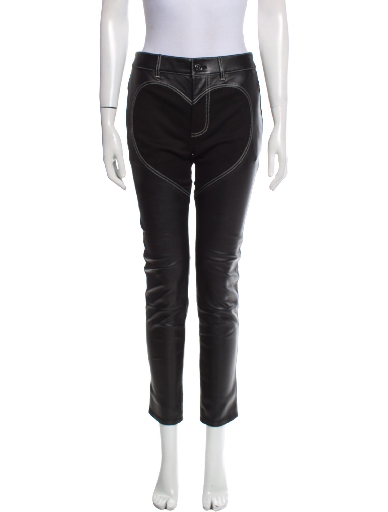 Burberry Leather Skinny Leg Pants