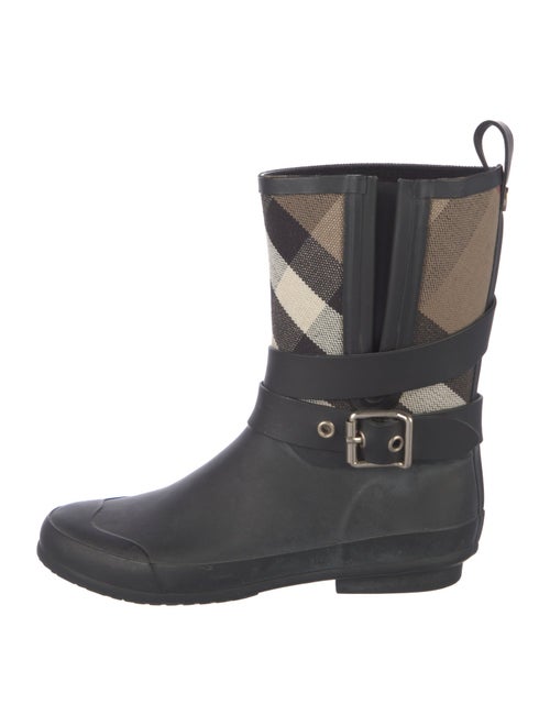 Burberry House Check Pattern Rubber Rain Boots