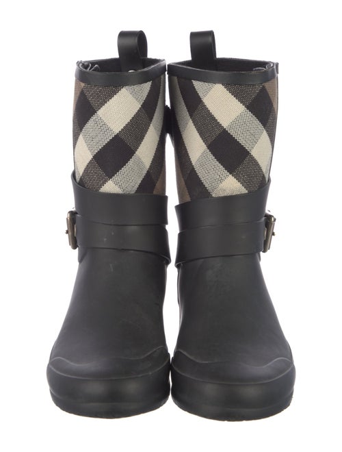 Burberry House Check Pattern Rubber Rain Boots