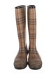 Burberry Haymarket Check Pattern Rubber Rain Boots