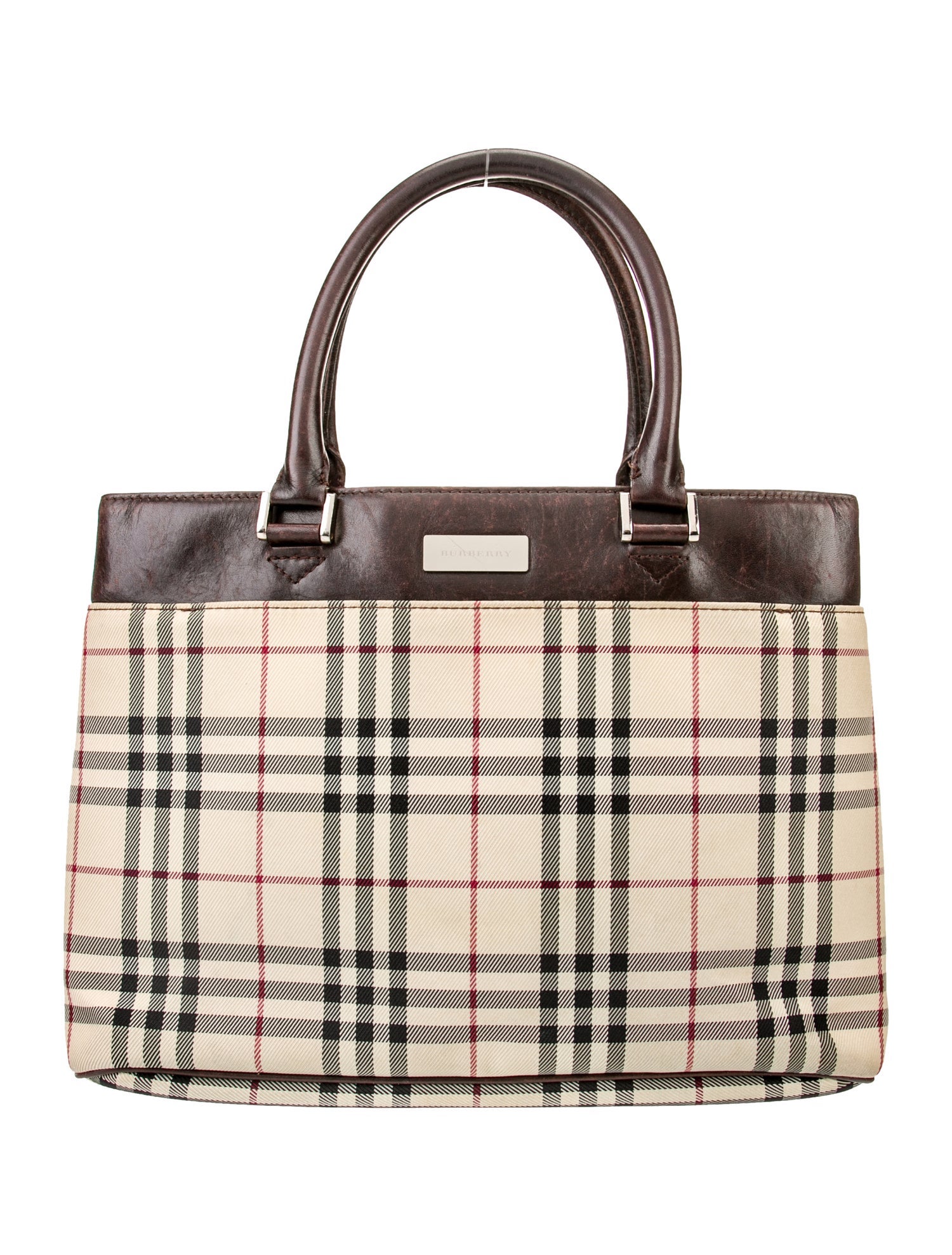 Burberry Canvas Top Handle Bag