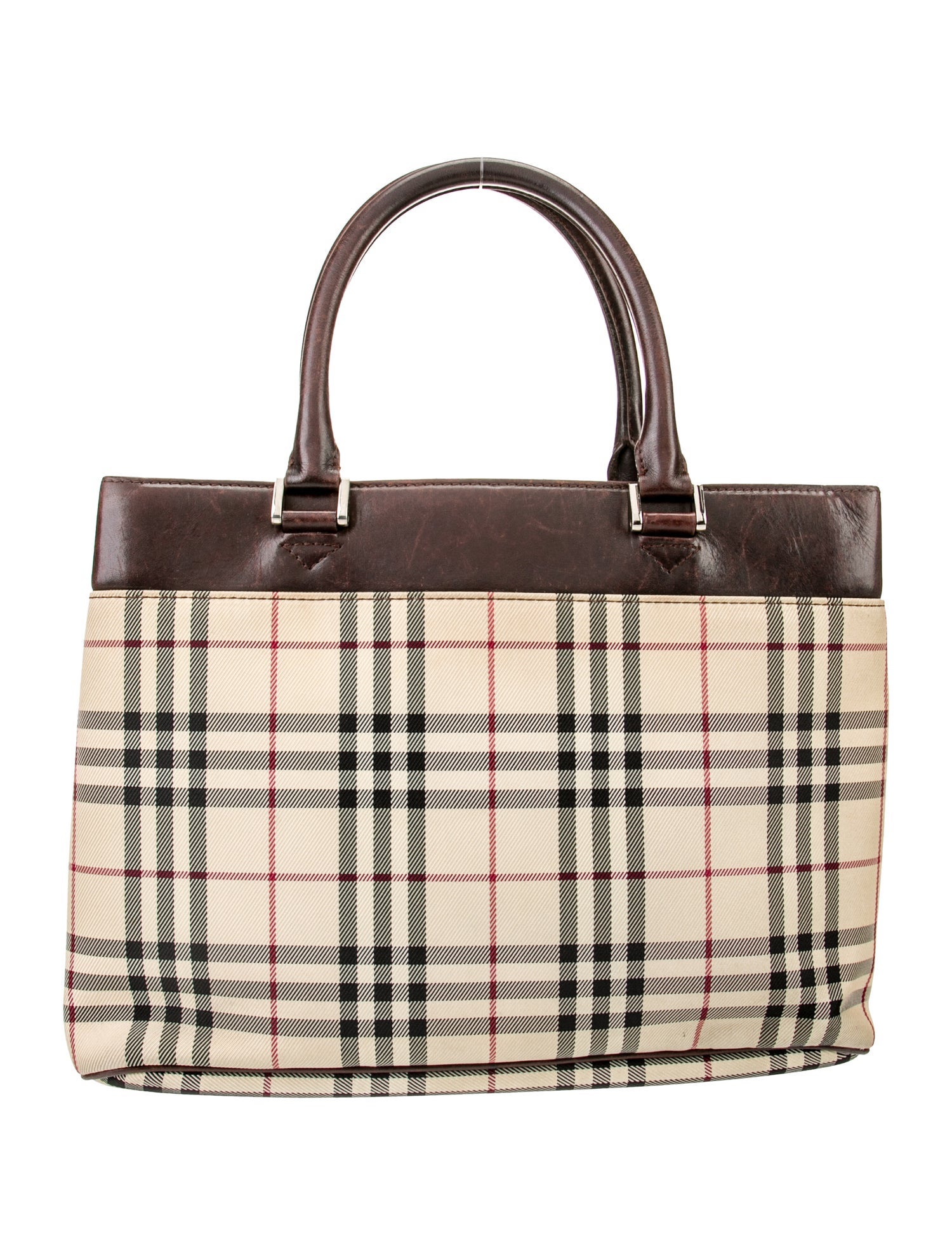 Burberry Canvas Top Handle Bag