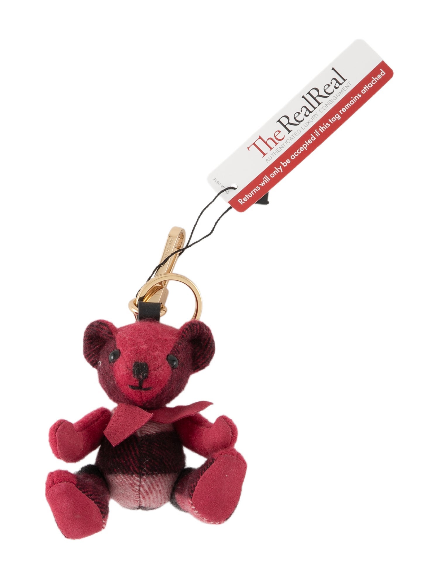 Tory Burch SALE  BEAR KEY RING ♪ Tory Burch Leather Mini Bag Keychain - White Keychains