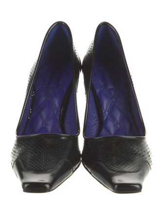 Burberry Exploded Check Pattern Leather Pumps
