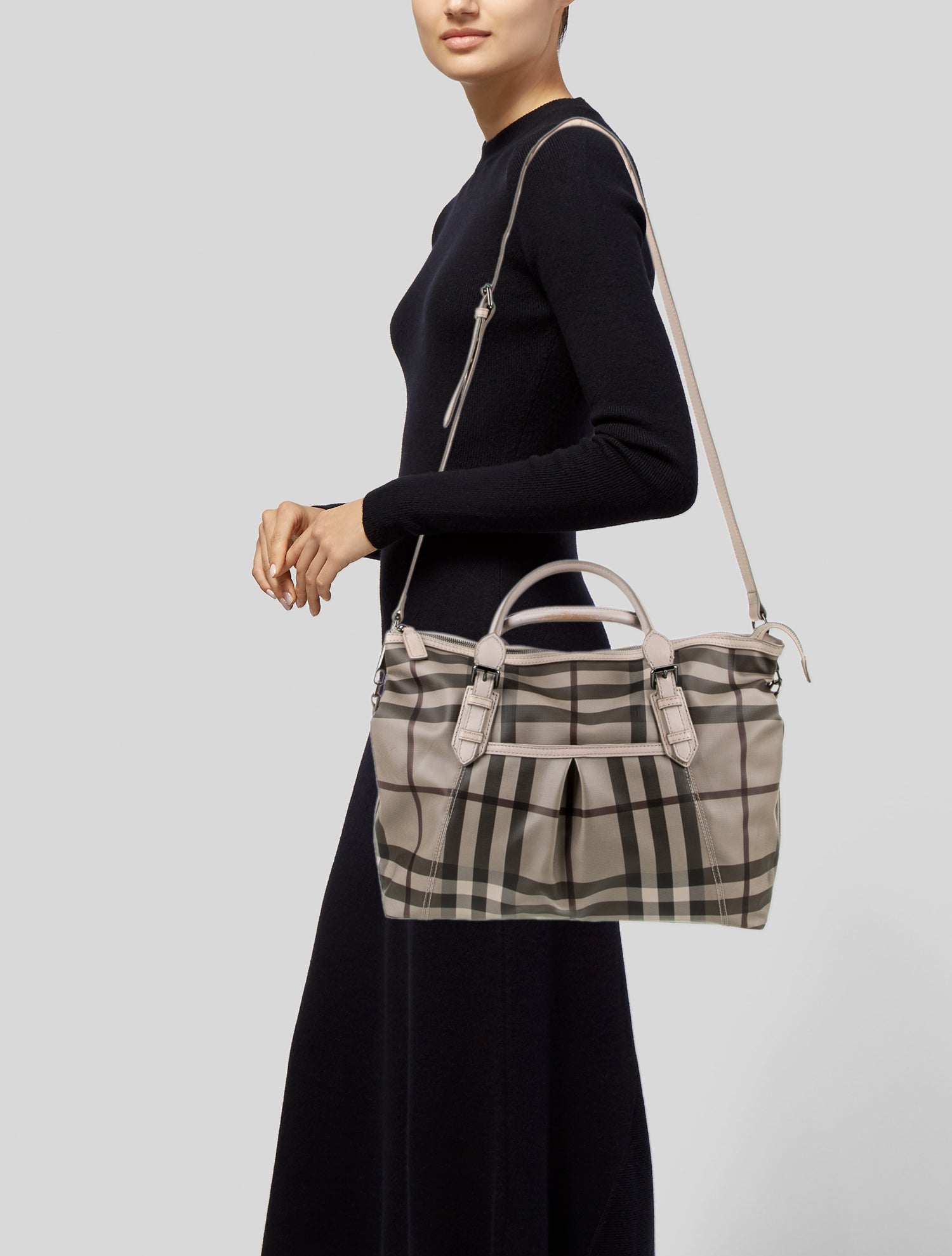 Burberry Smoked Check Shoulder Bag