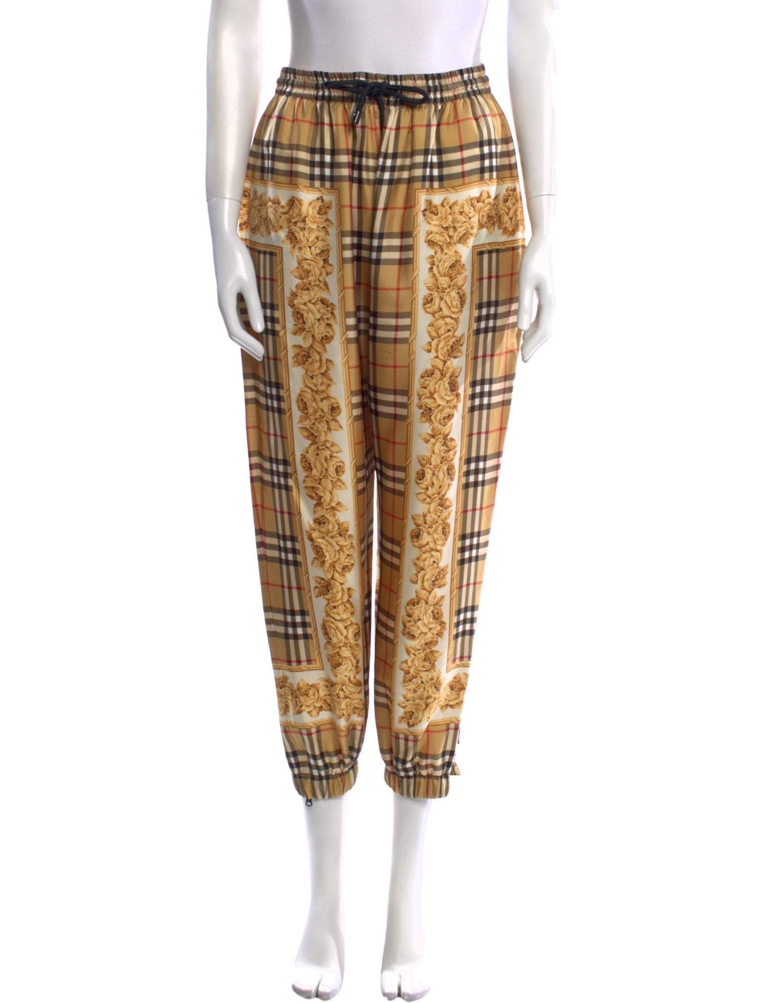 Burberry Satin Skinny Leg Pants