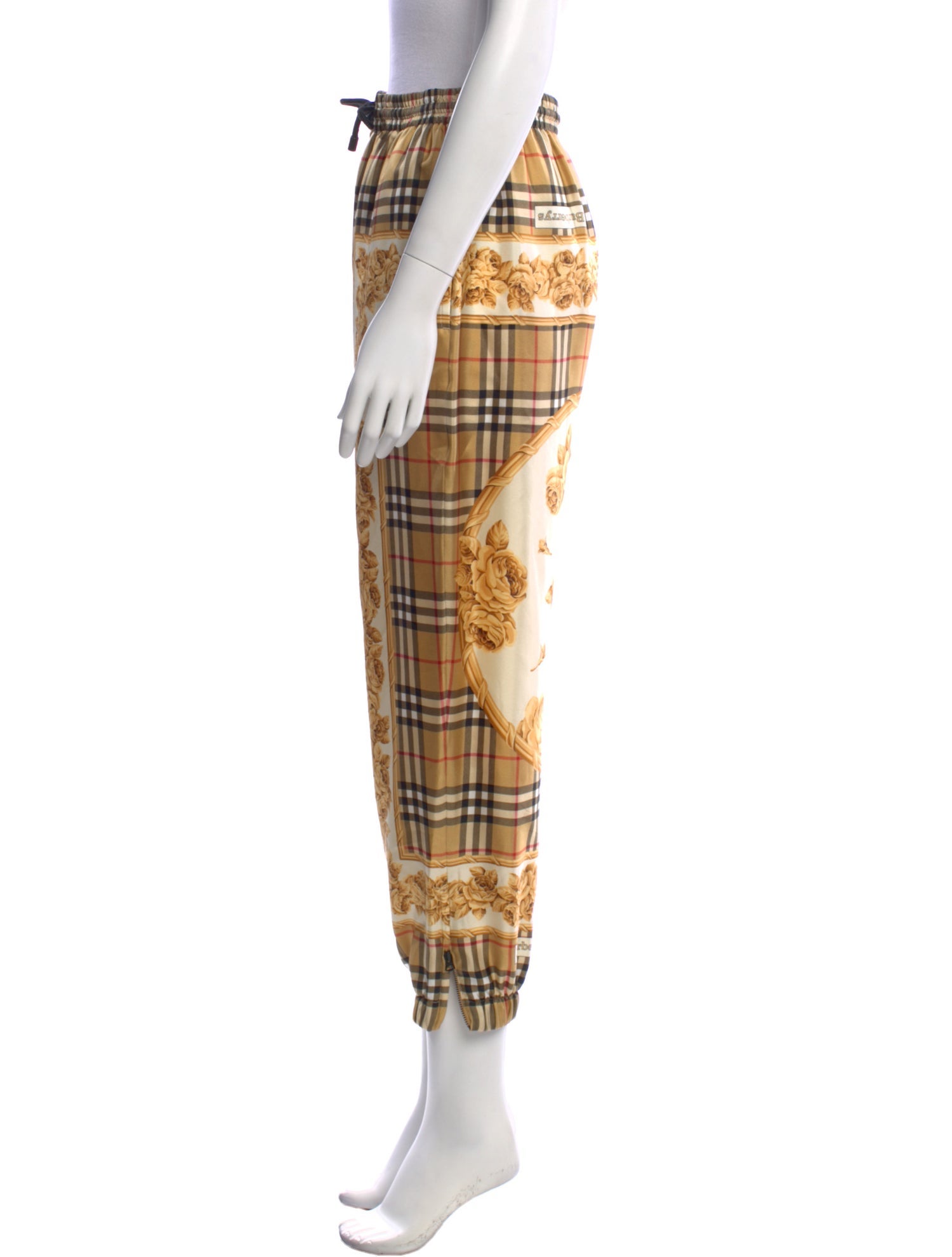 Burberry Satin Skinny Leg Pants