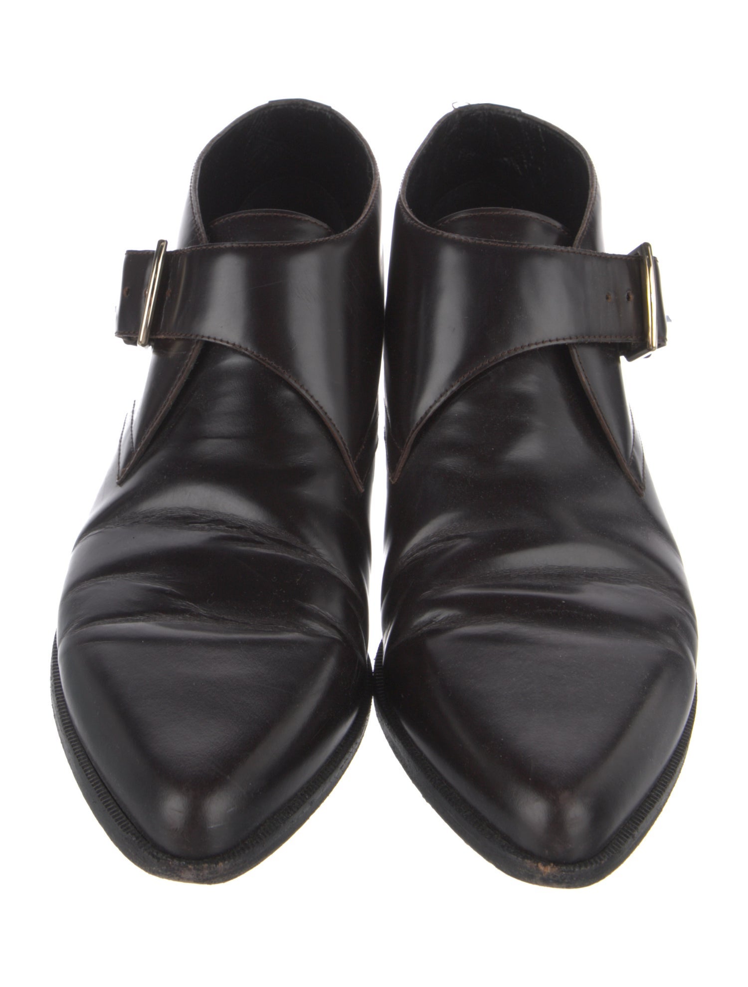 Burberry Leather Lace-Up Boots